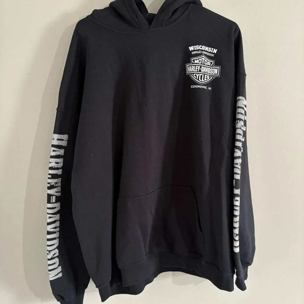 Harley-Davidson Men's Lightning Crest Pullover Hooded Sweatshirt - Picture 3 of 10